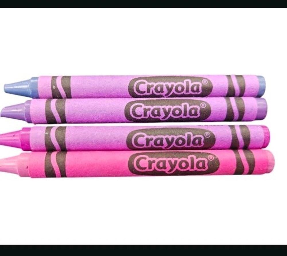 Crayola Purple Crayons Lot of 4 Retired Colors Lavender Orchid Wisteria...